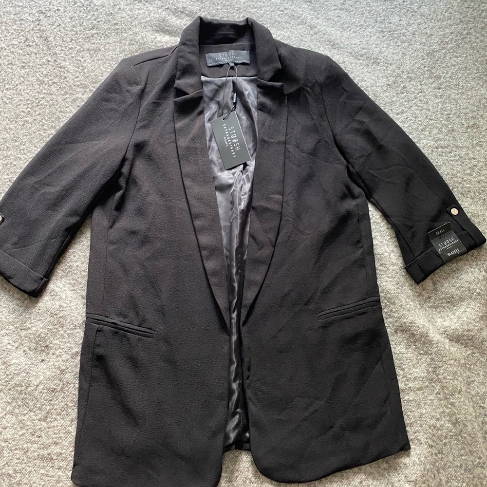 Stoosh Black oversized blazer NWT